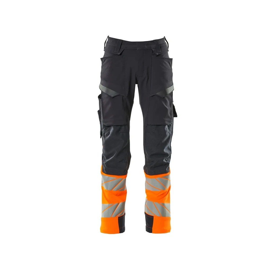 MASCOT® | Hose mit Knietaschen ACCELERATE SAFE | 76C46 | Schwarzblau/Hi-vis Orange
