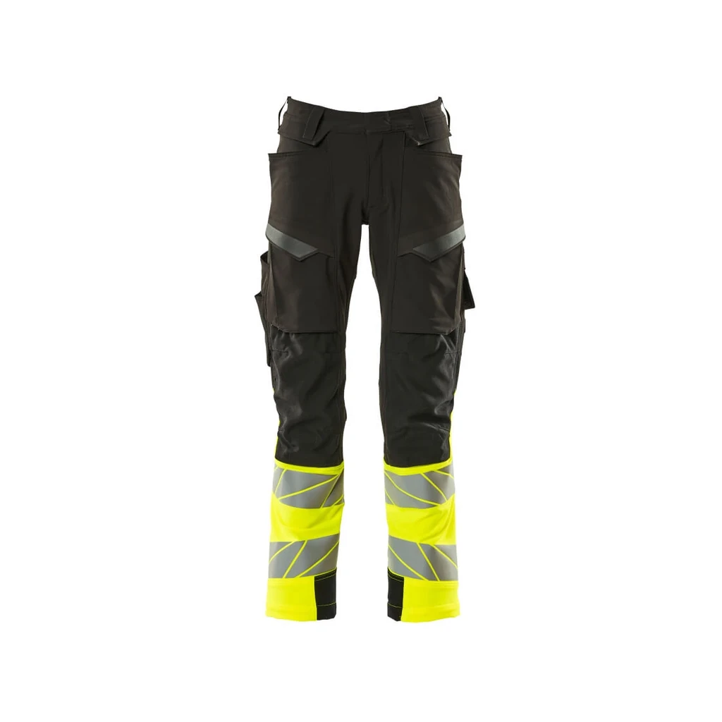MASCOT® | Hose mit Knietaschen ACCELERATE SAFE | 76C46 | Schwarz/Hi-vis Gelb