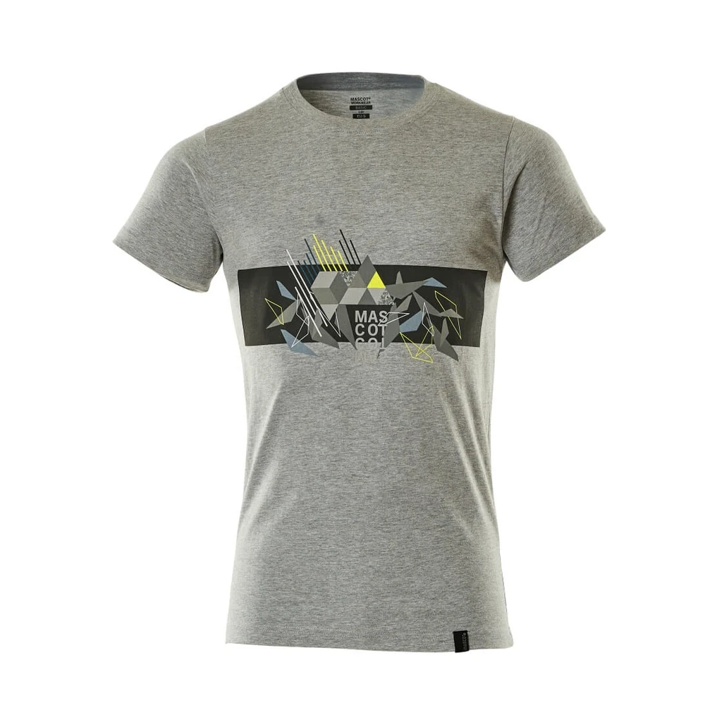 MASCOT® | T-Shirt ACCELERATE SAFE | L | Grau-meliert/Hi-vis Gelb