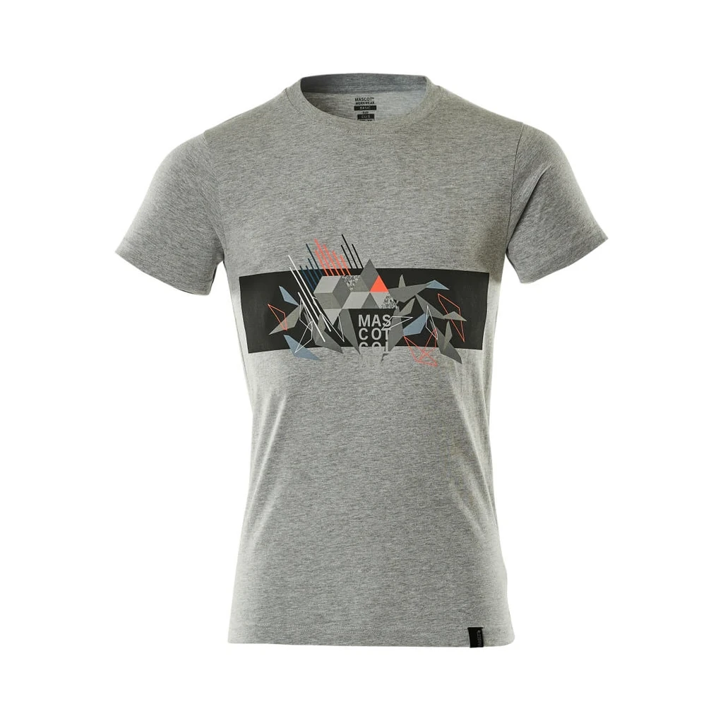 MASCOT® | T-Shirt ACCELERATE SAFE | L | Grau-meliert/Hi-vis Rot