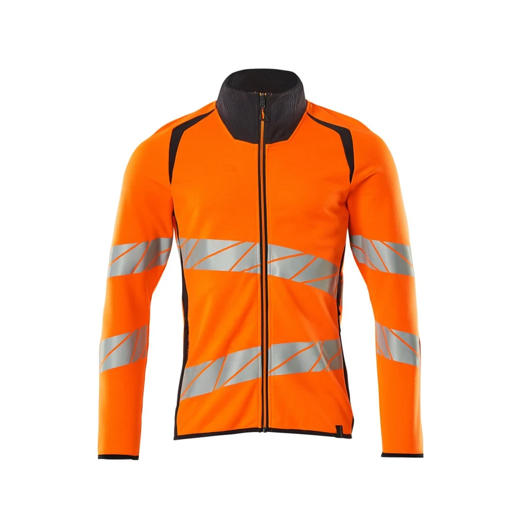 MASCOT® | Sweatshirt mit Reißverschluss ACCELERATE SAFE | S | Hi-vis Orange/Schwarzblau