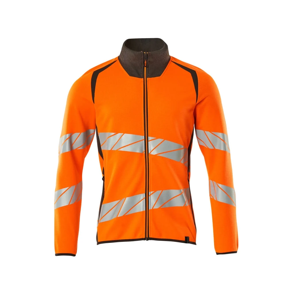 MASCOT® | Sweatshirt mit Reißverschluss ACCELERATE SAFE | S | Hi-vis Orange/Dunkelanthrazit