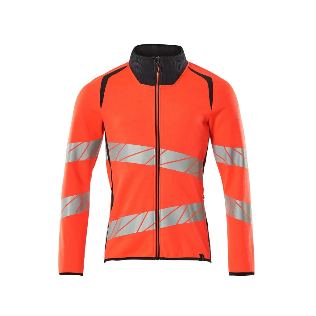 MASCOT® | Sweatshirt mit Reißverschluss ACCELERATE SAFE | S | Hi-vis Rot/Schwarzblau