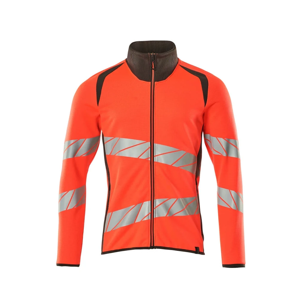 MASCOT® | Sweatshirt mit Reißverschluss ACCELERATE SAFE | S | Hi-vis Rot/Dunkelanthrazit