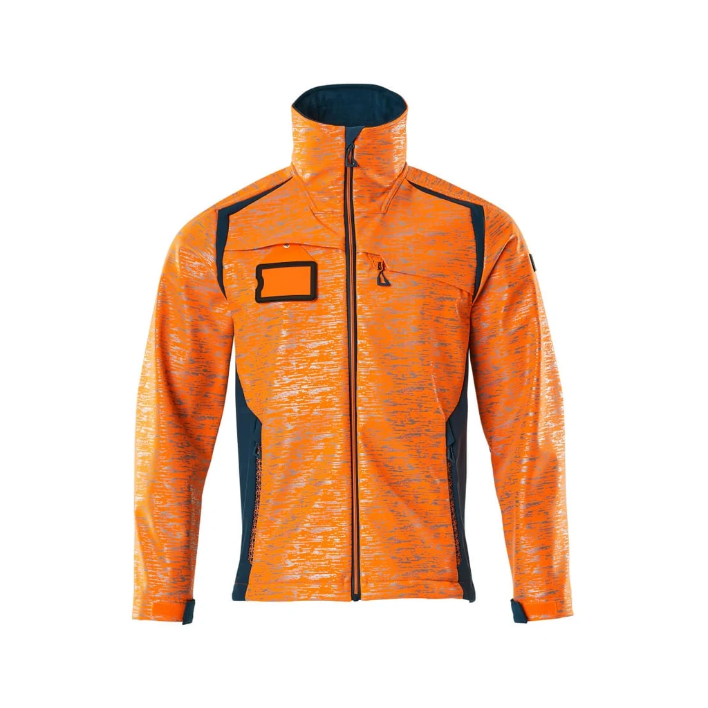 MASCOT® | Softshell Jacke ACCELERATE SAFE | 3XL | Hi-vis Orange/Dunkelpetroleum
