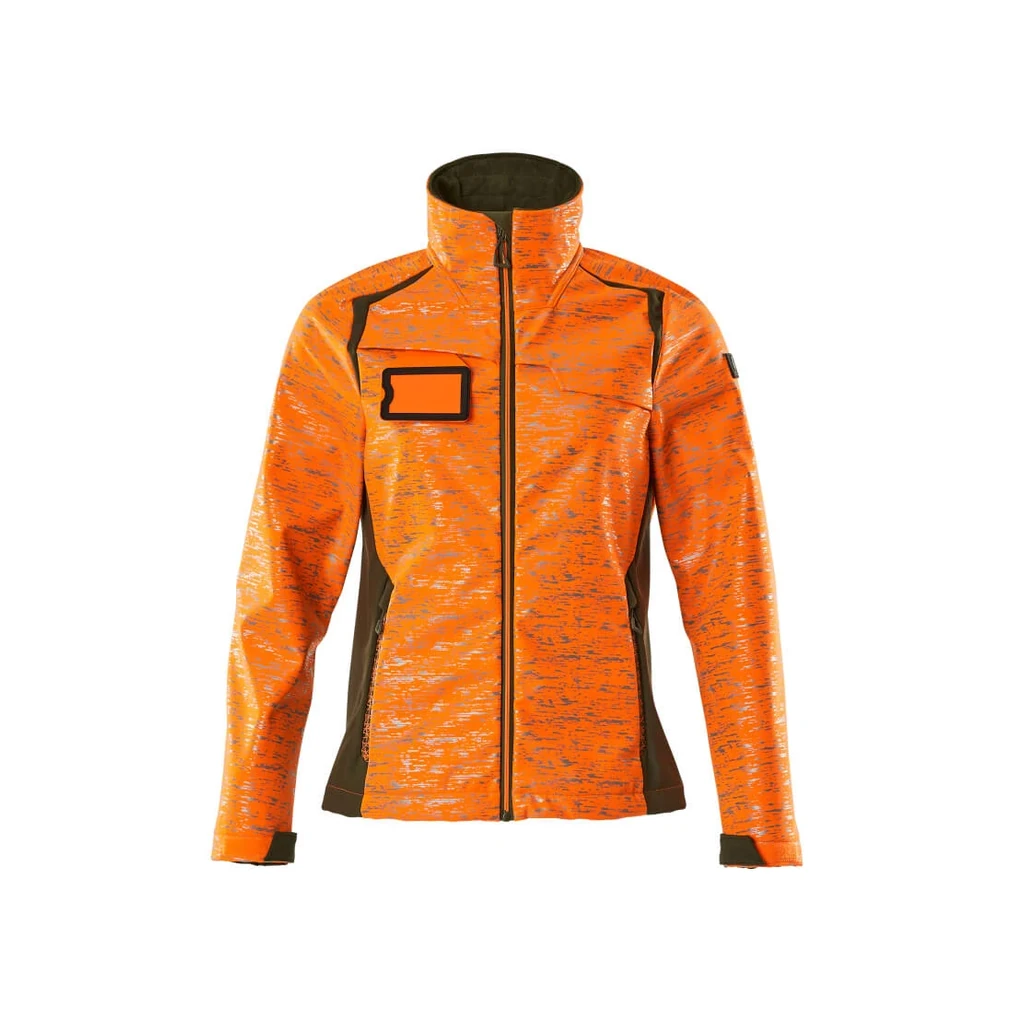 MASCOT® | Softshell Jacke ACCELERATE SAFE | 3XL | Hi-vis Orange/Moosgrün