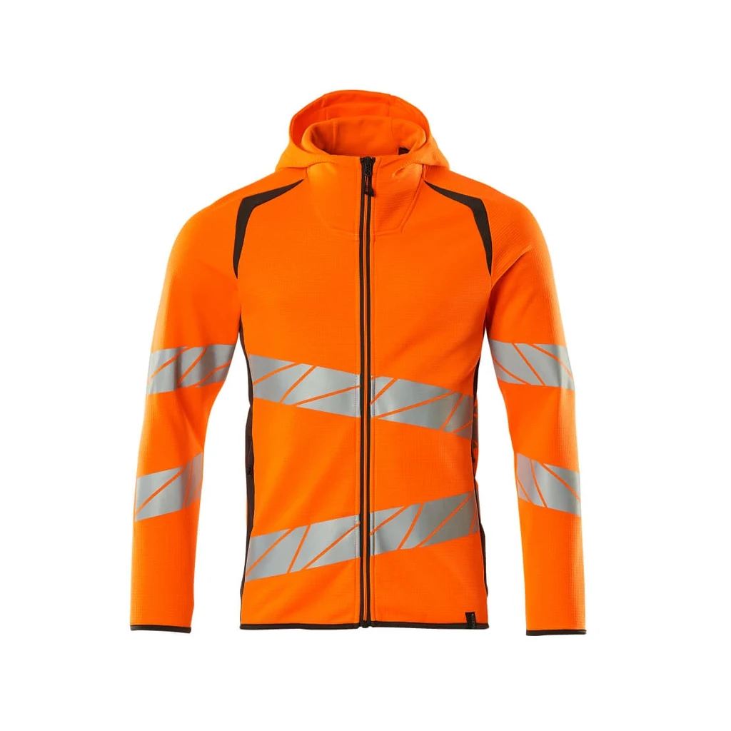 MASCOT® | Kapuzensweatshirt mit Reißverschluss ACCELERATE SAFE | 2XL | Hi-vis Orange/Dunkelanthrazit