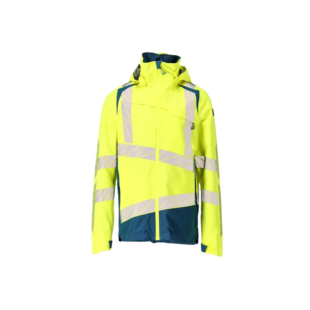 MASCOT® | Hard Shell Jacke ACCELERATE SAFE | 2XL | Hi-vis Gelb/Dunkelpetroleum