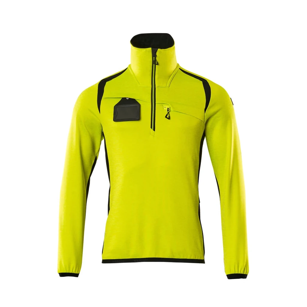 MASCOT® | Fleecepullover mit kurzem Reißverschluss ACCELERATE SAFE | 5XL | Hi-vis Gelb/Schwarz