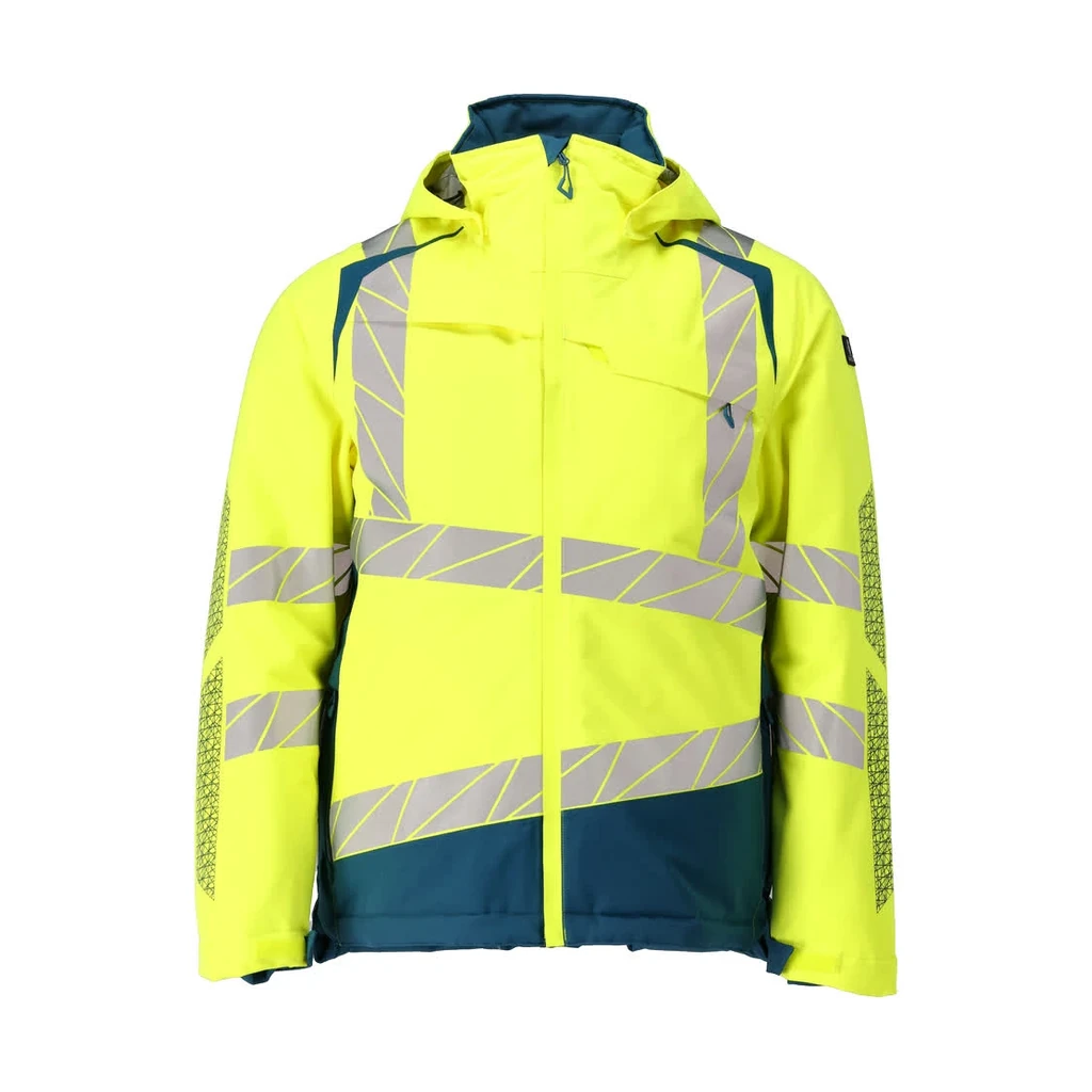 MASCOT® | Winterjacke ACCELERATE SAFE | XL | Hi-vis Gelb/Dunkelpetroleum