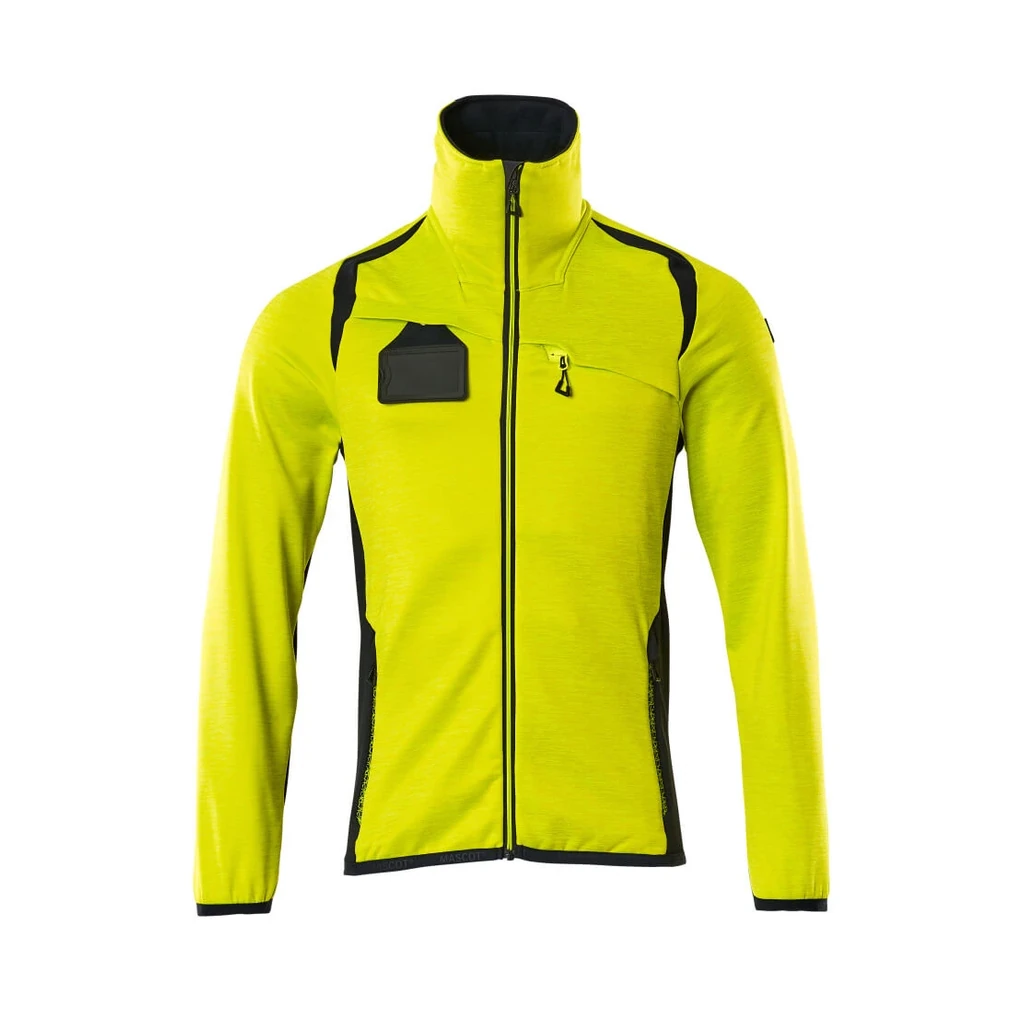 MASCOT® | Fleecepullover mit Reißverschluss ACCELERATE SAFE | 2XL | Hi-vis Gelb/Schwarzblau