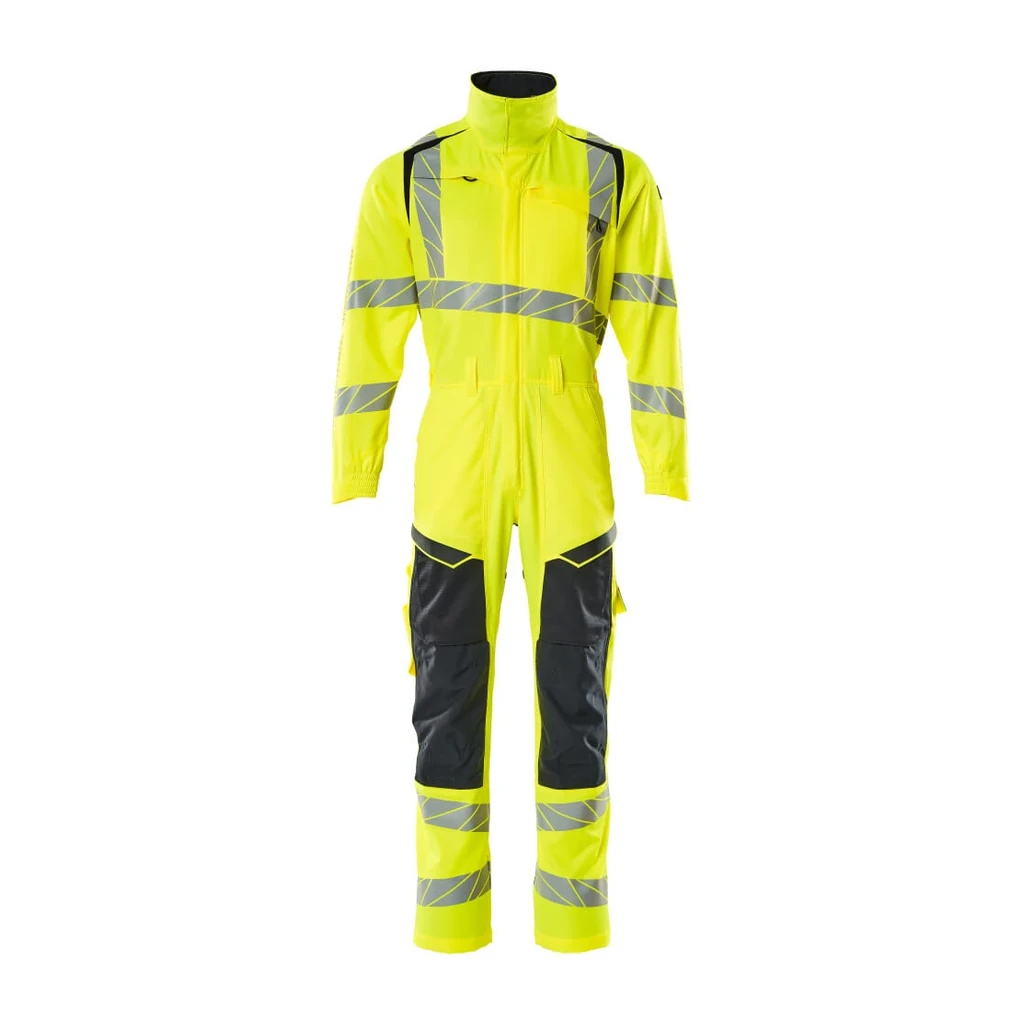 MASCOT® | Overall mit Knietaschen ACCELERATE SAFE | 2XL | Hi-vis Gelb/Schwarzblau