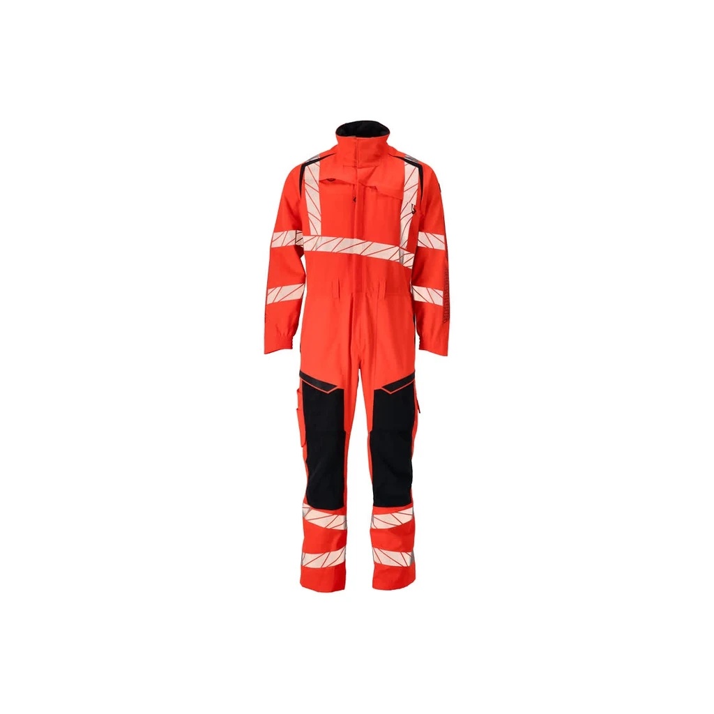 MASCOT® | Overall mit Knietaschen ACCELERATE SAFE | 2XL | Hi-vis Rot/Schwarzblau