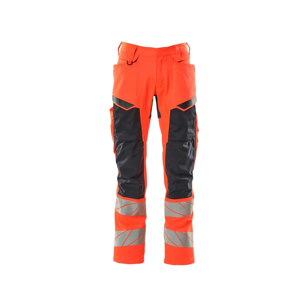 MASCOT® | Hose mit Knietaschen ACCELERATE SAFE | 76C46 | Hi-vis Rot/Schwarzblau