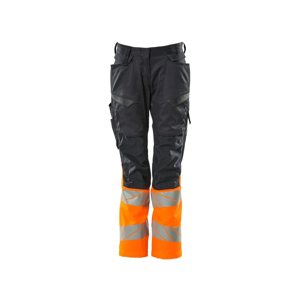 MASCOT® | Hose mit Knietaschen ACCELERATE SAFE | 76C34 | Schwarzblau/Hi-vis Orange