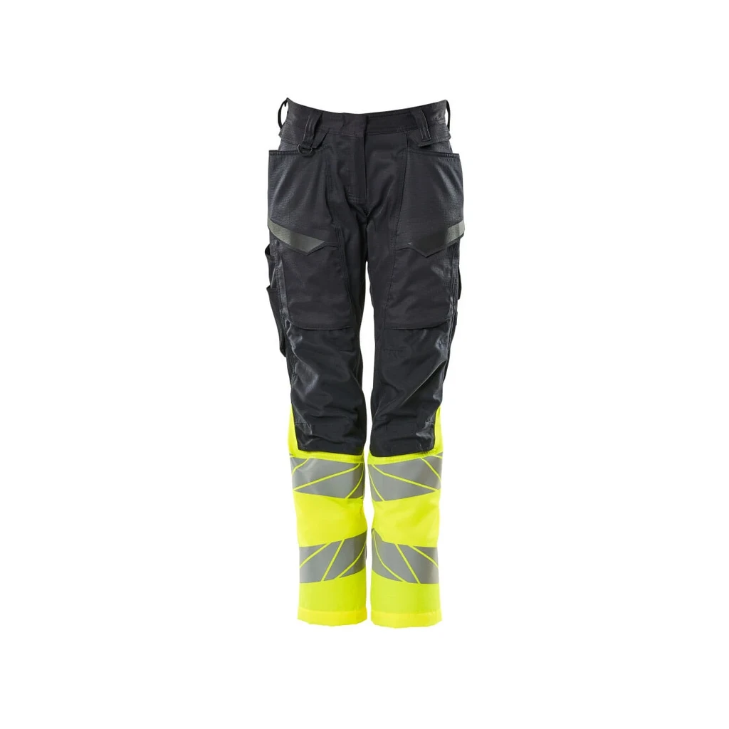 MASCOT® | Hose mit Knietaschen ACCELERATE SAFE | 76C34 | Schwarzblau/Hi-vis Gelb