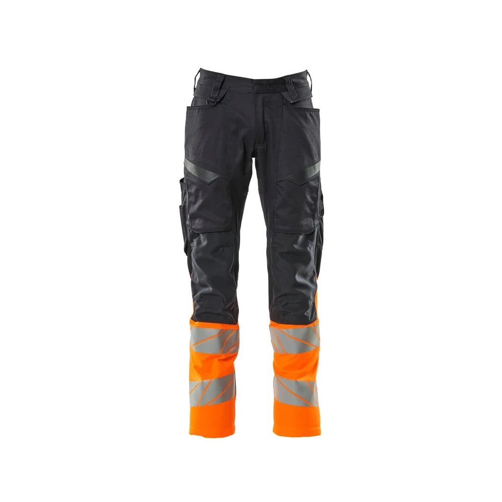 MASCOT® | Hose mit Knietaschen ACCELERATE SAFE | 76C46 | Schwarzblau/Hi-vis Orange