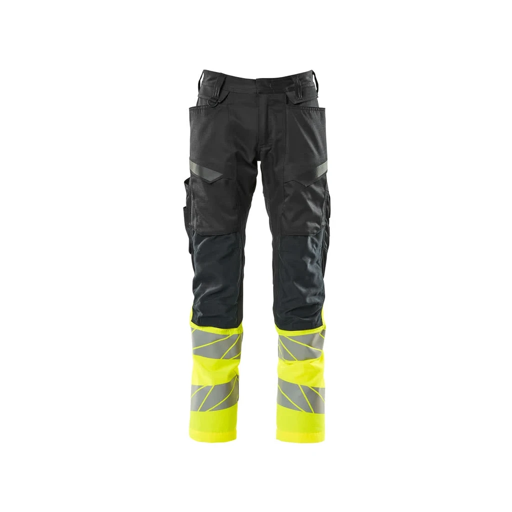 MASCOT® | Hose mit Knietaschen ACCELERATE SAFE | 76C46 | Schwarz/Hi-vis Gelb