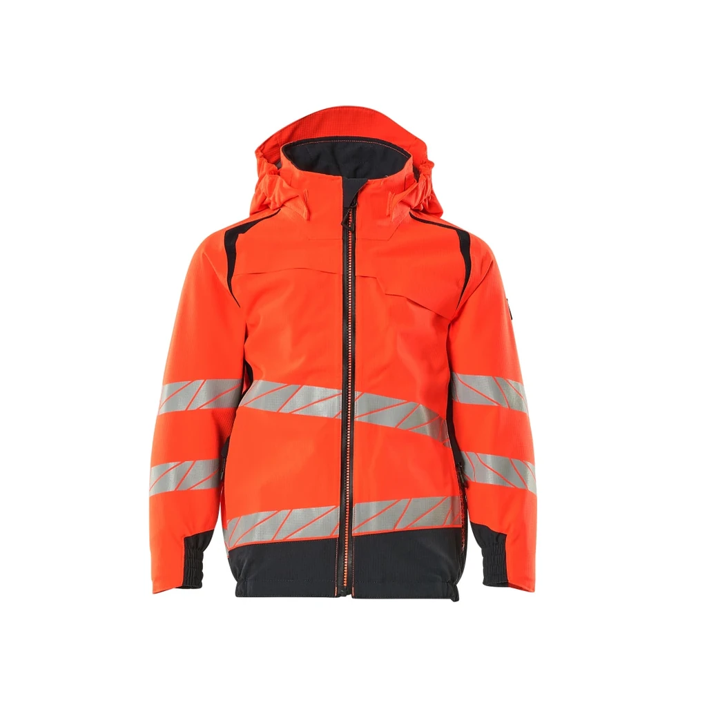 MASCOT® | Hard Shell Jacke für Kinder ACCELERATE SAFE | 104 | Hi-vis Rot/Schwarzblau