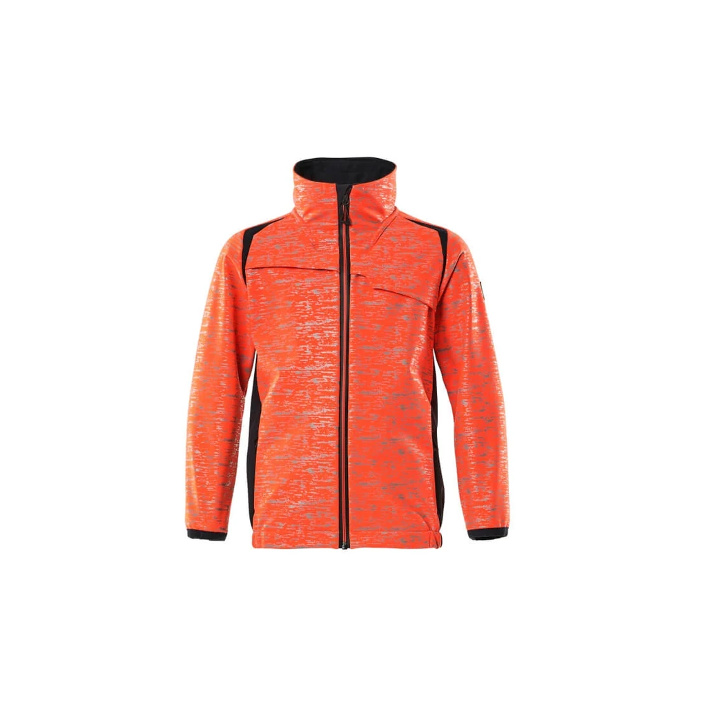 MASCOT® | Softshell Jacke für Kinder ACCELERATE SAFE | 104 | Hi-vis Rot/Schwarzblau