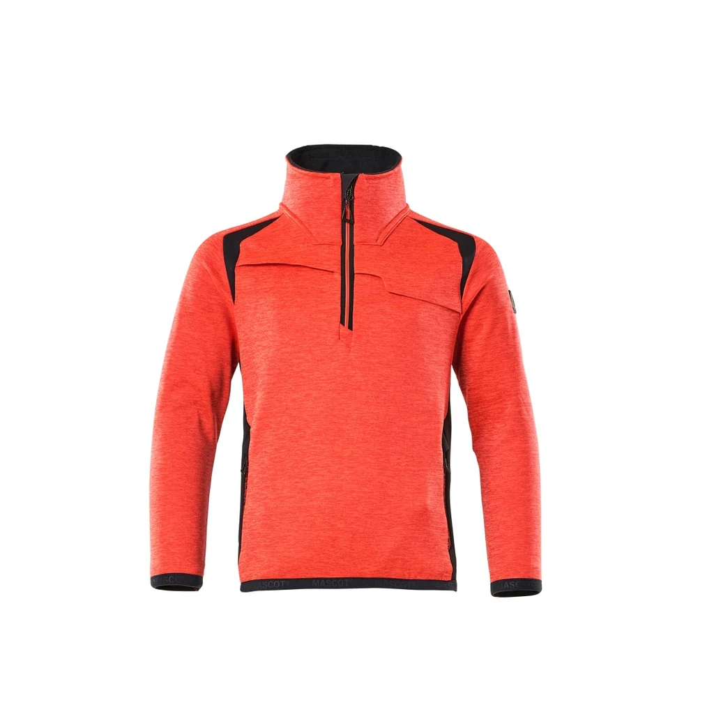 MASCOT® | Fleecepullover für Kinder ACCELERATE SAFE | 104 | Hi-vis Rot/Schwarzblau