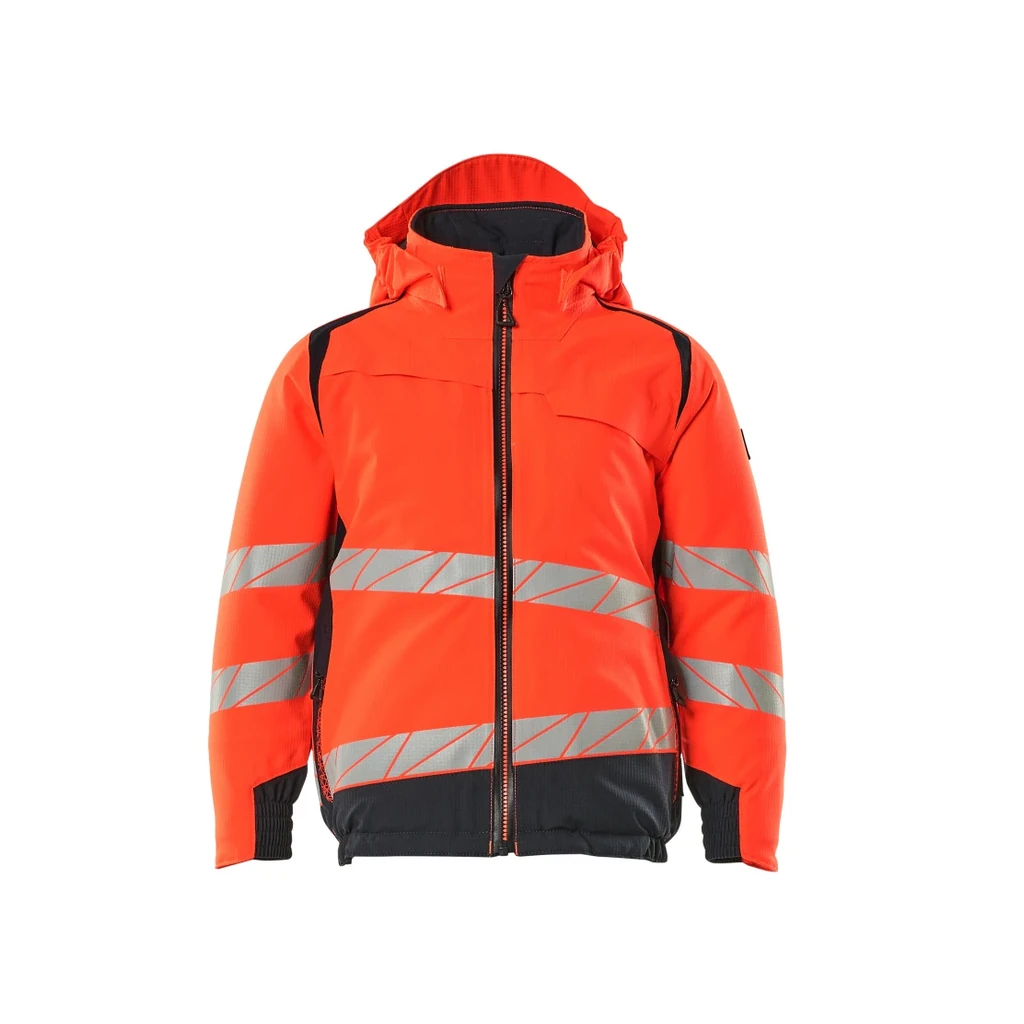 MASCOT® | Winterjacke für Kinder ACCELERATE SAFE | 104 | Hi-vis Rot/Schwarzblau