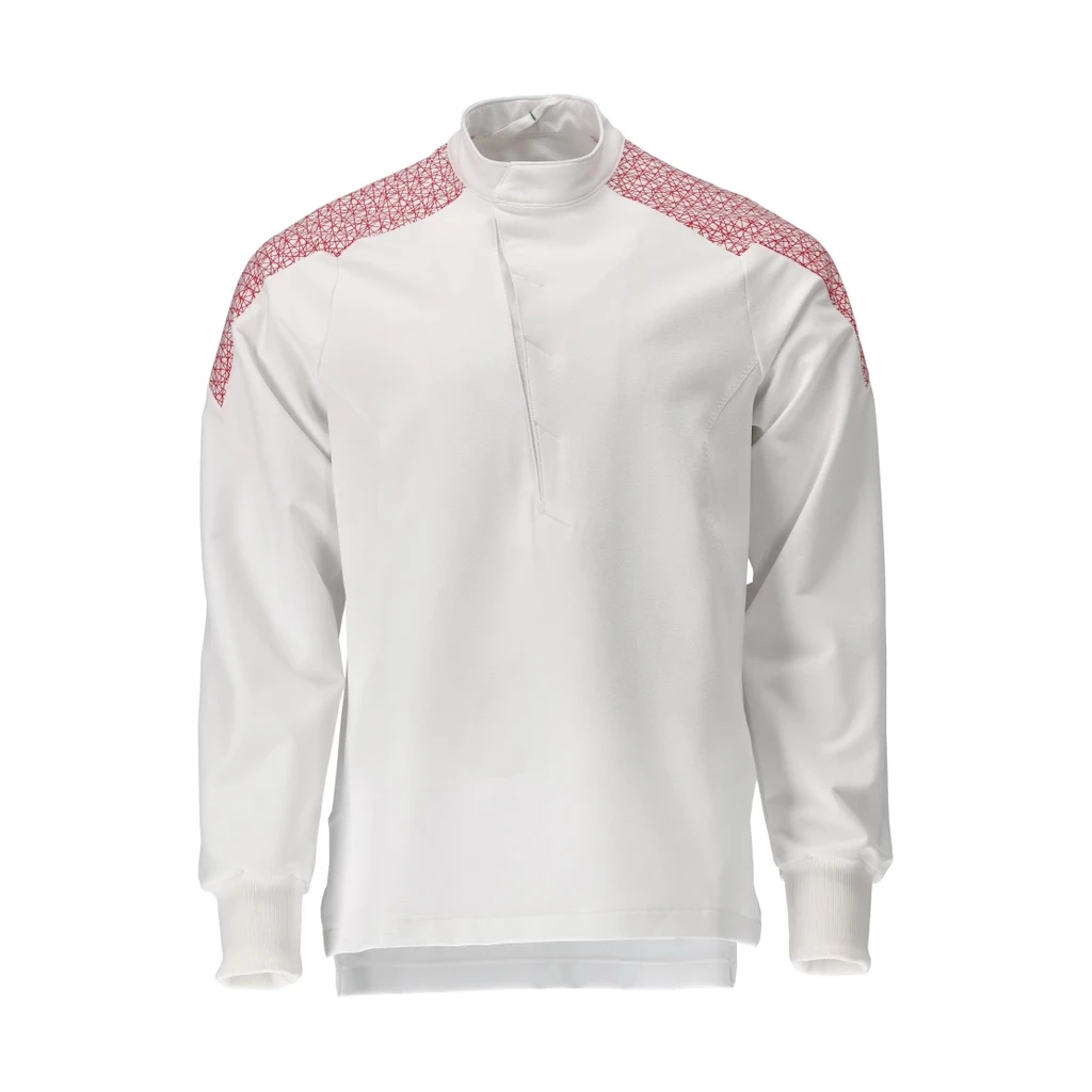 MASCOT® | Schlupfkasack FOOD & CARE | 2XL | Weiß/Verkehrsrot