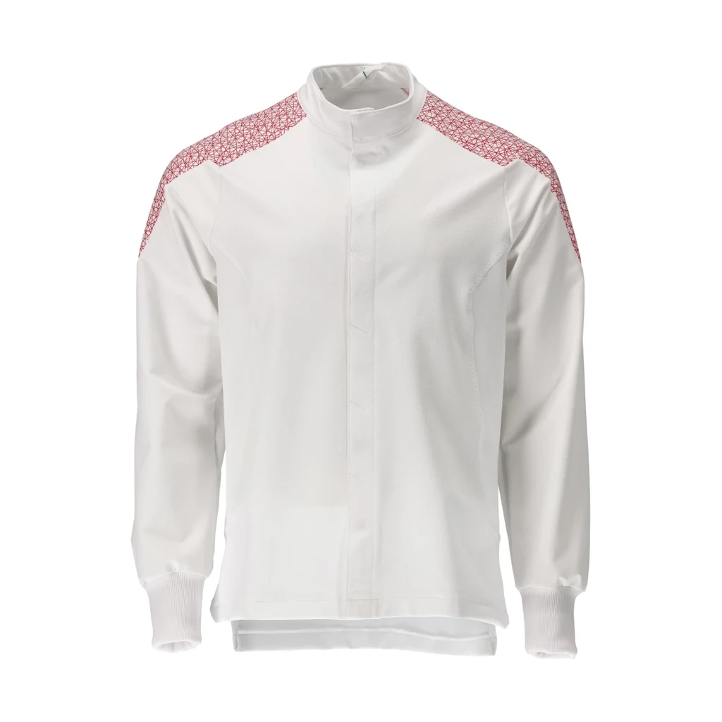 MASCOT® | Jacke FOOD & CARE | 3XL | Weiß/Verkehrsrot