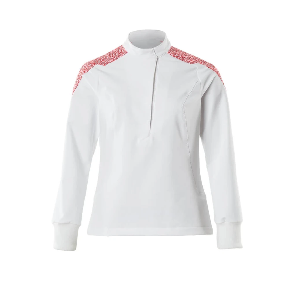 MASCOT® | Schlupfkasack FOOD & CARE | 2XL | Weiß/Verkehrsrot