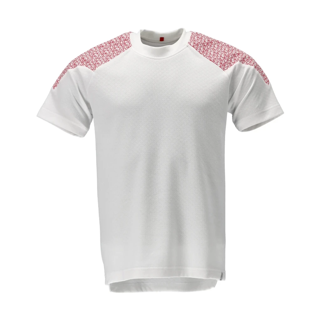 MASCOT® | T-Shirt Kurzarm FOOD & CARE | M | Weiß/Verkehrsrot
