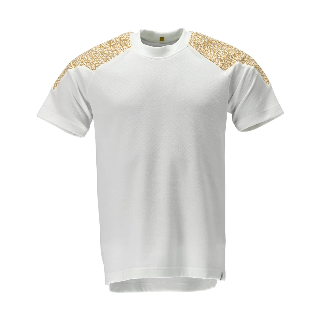 MASCOT® | T-Shirt Kurzarm FOOD & CARE | M | Weiß/Currygelb