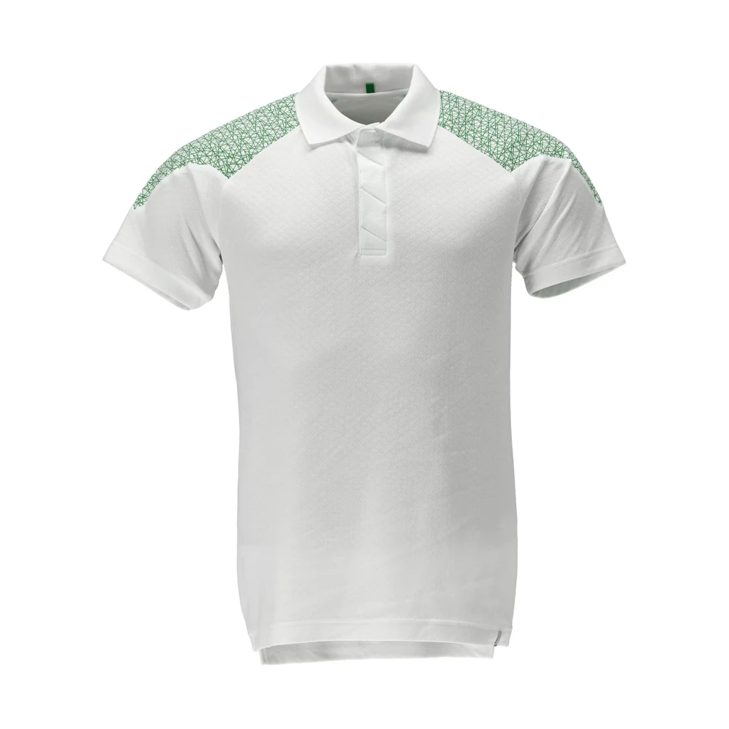 MASCOT® | Polo-Shirt FOOD & CARE | 2XL | Weiß/Grasgrün