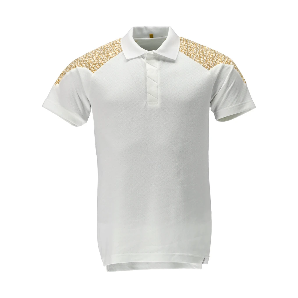 MASCOT® | Polo-Shirt FOOD & CARE | 2XL | Weiß/Currygelb