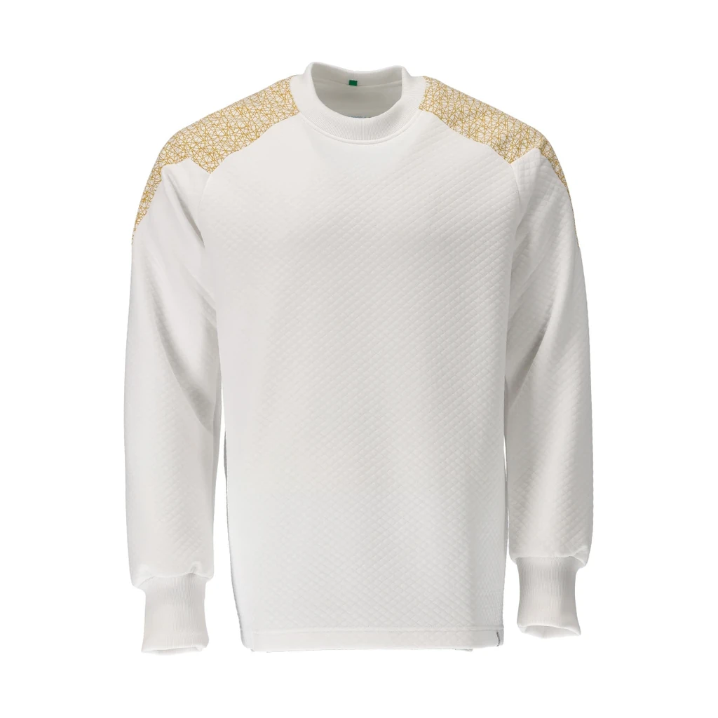 MASCOT® | Sweatshirt FOOD & CARE | 2XL | Weiß/Currygelb