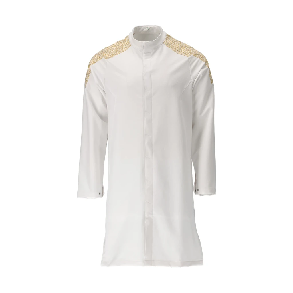 MASCOT® | Kittel FOOD & CARE | 5XL | Weiß/Currygelb