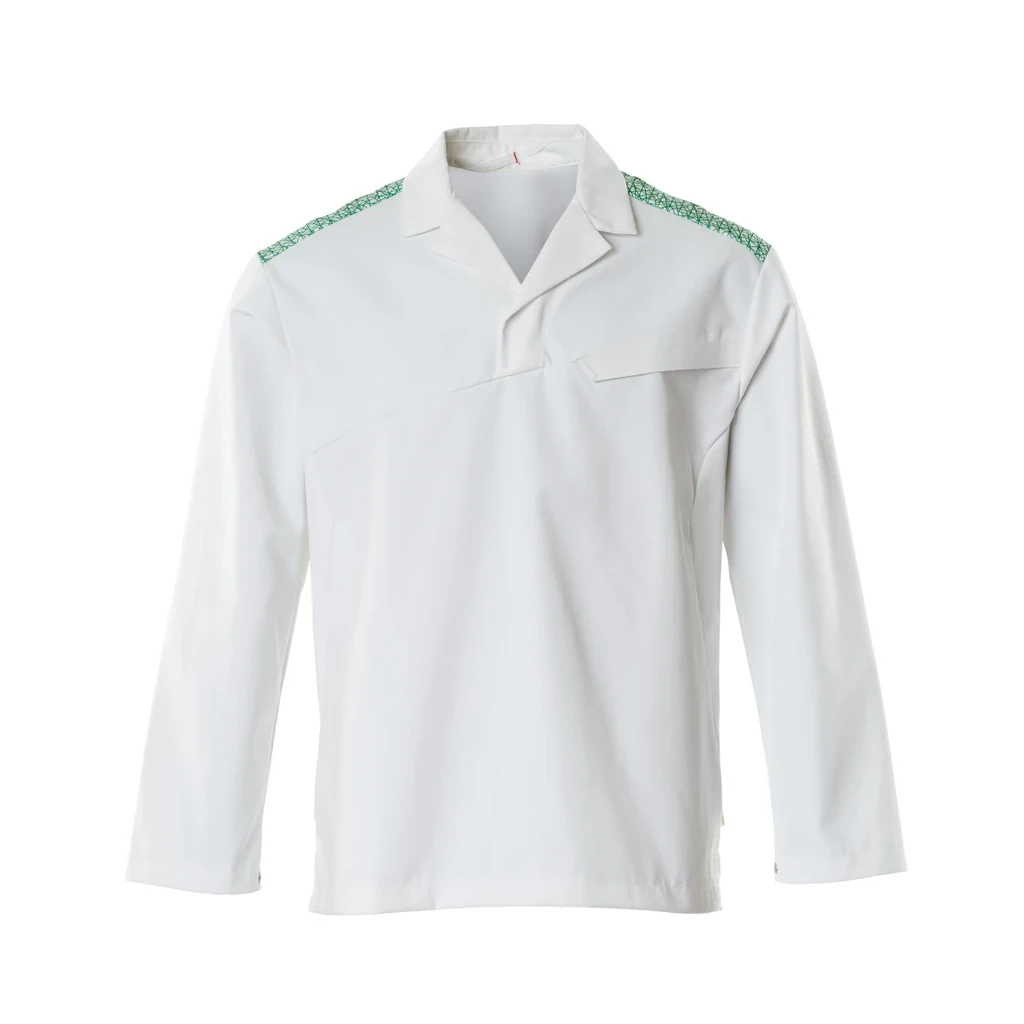 MASCOT® | Schlupfkasack FOOD & CARE | 2XL | Weiß/Grasgrün