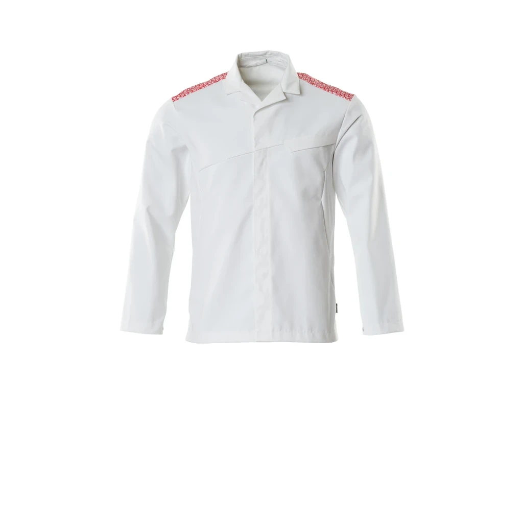 MASCOT® | Jacke FOOD & CARE | 5XL | Weiß/Verkehrsrot