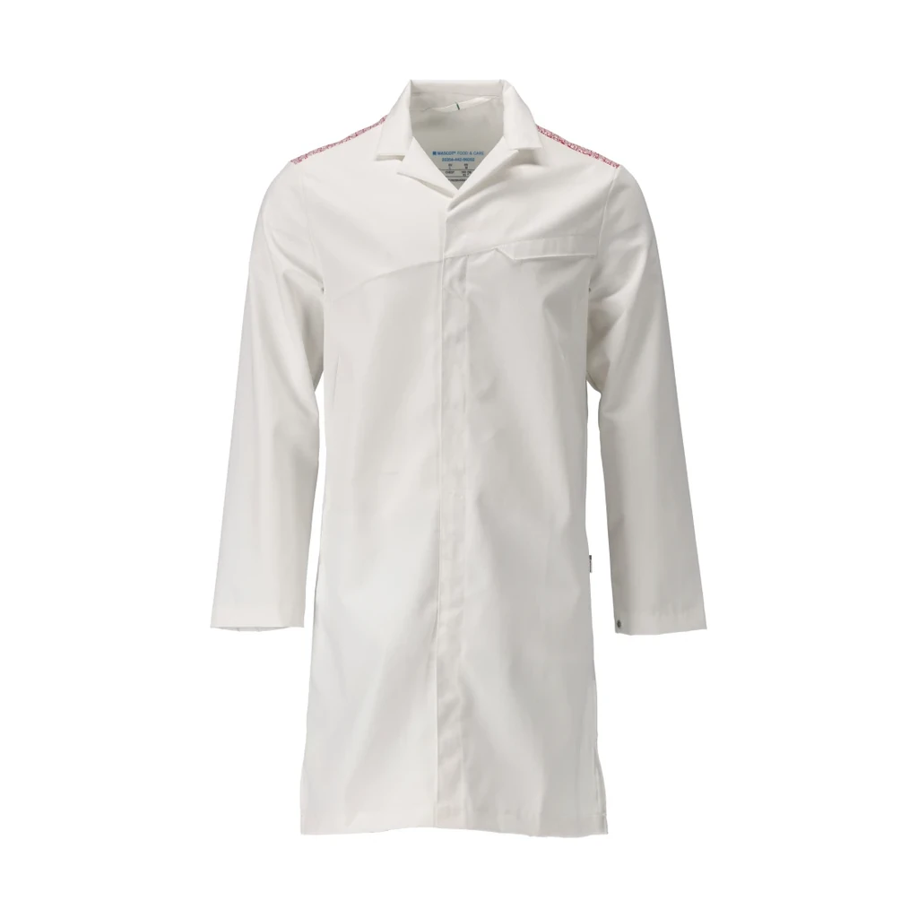 MASCOT® | Kittel FOOD & CARE | 5XL | Weiß/Verkehrsrot