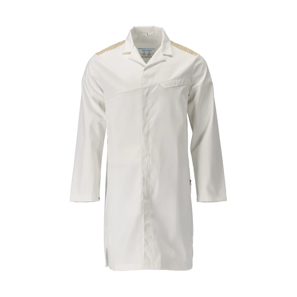 MASCOT® | Kittel FOOD & CARE | 5XL | Weiß/Currygelb