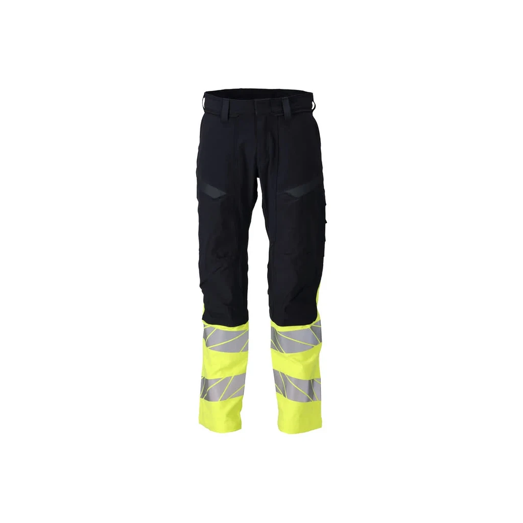 MASCOT® | Hose mit Knietaschen ACCELERATE MULTISAFE | 82C48 | Schwarzblau/Hi-vis Gelb