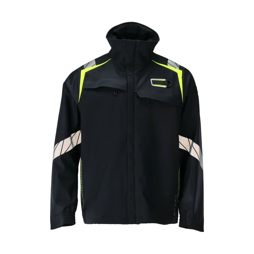 MASCOT® | Softshell Jacke ACCELERATE MULTISAFE | L | Schwarzblau/Hi-vis Gelb
