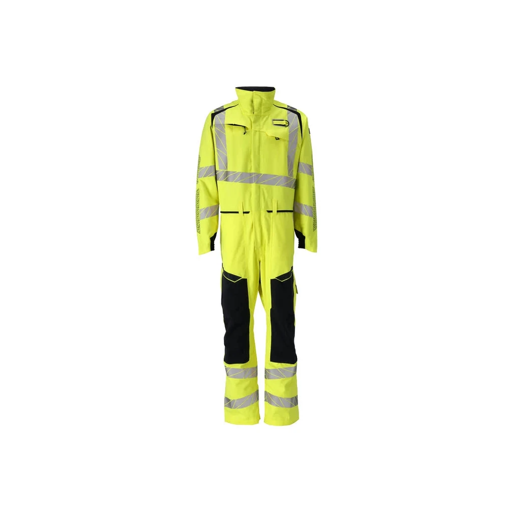 MASCOT® | Overall mit Knietaschen ACCELERATE MULTISAFE | 2XL | Hi-vis Gelb/Schwarzblau