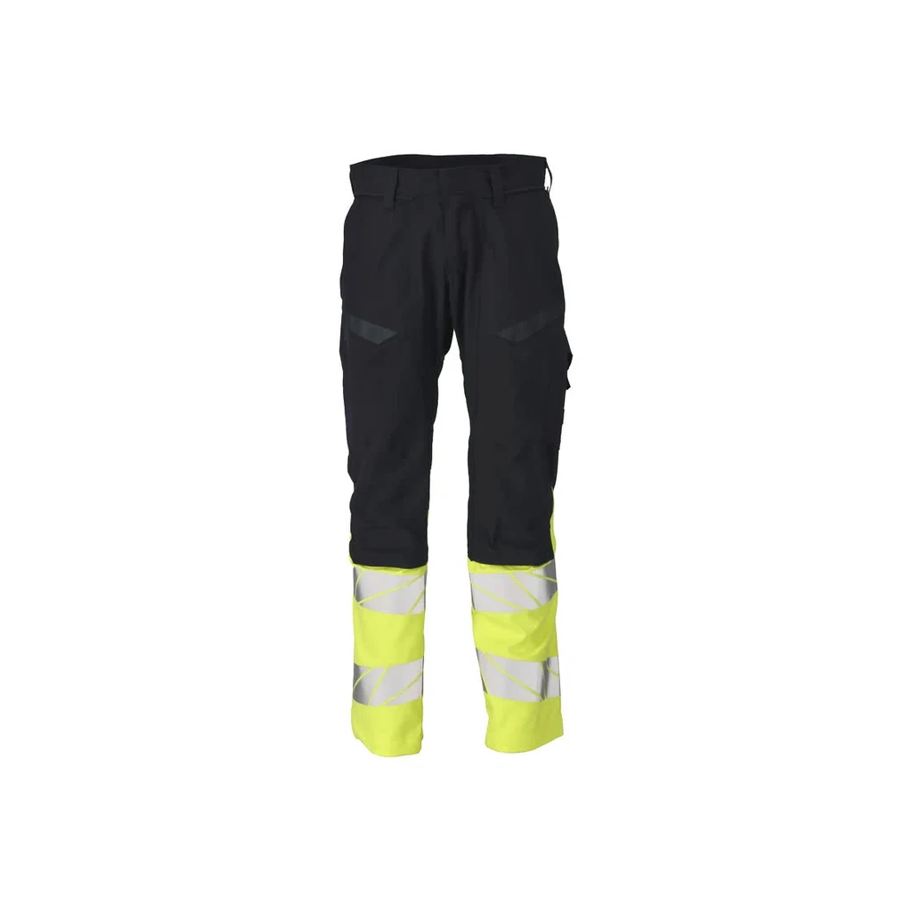 MASCOT® | Hose mit Knietaschen ACCELERATE MULTISAFE | 82C48 | Schwarzblau/Hi-vis Gelb