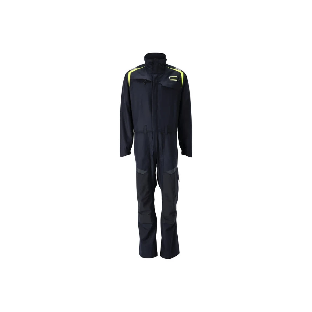 MASCOT® | Overall mit Knietaschen ACCELERATE MULTISAFE | 2XL | Schwarzblau/Hi-vis Gelb