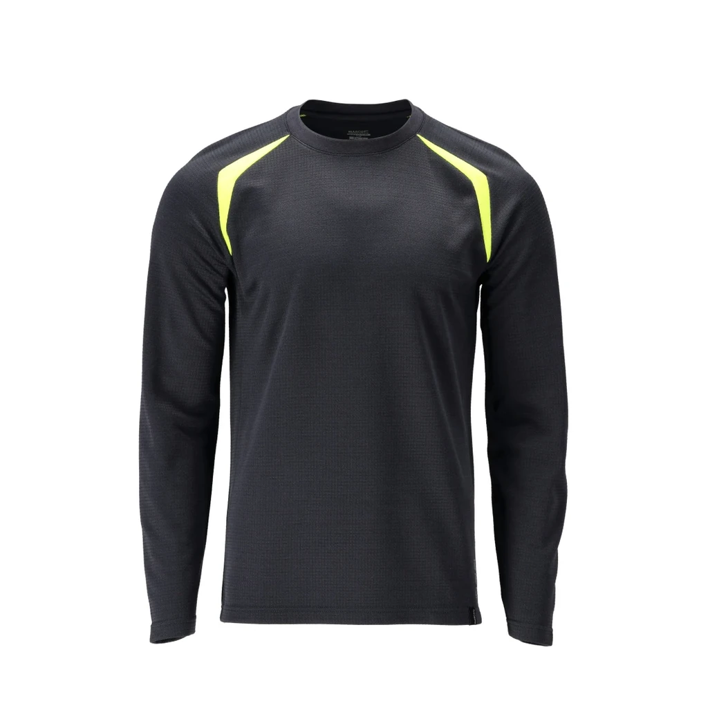 MASCOT® | T-Shirt Langarm ACCELERATE MULTISAFE | 3XL | Schwarzblau/Hi-vis Gelb