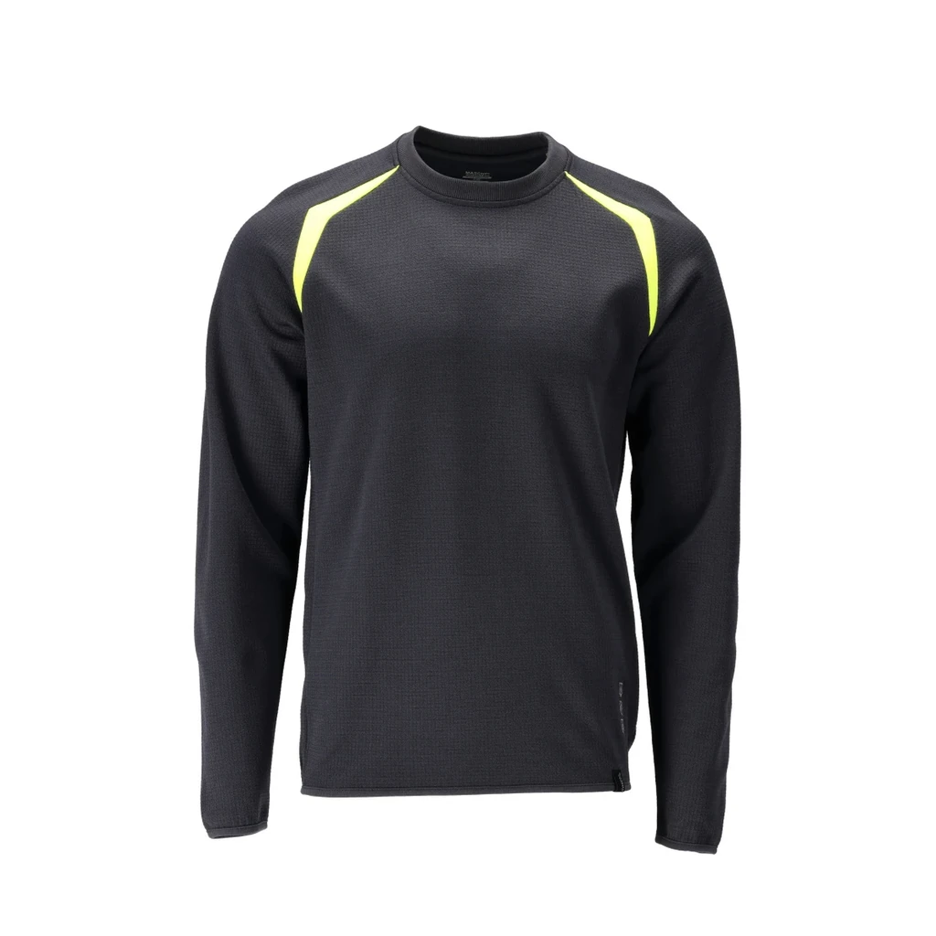 MASCOT® | Sweatshirt ACCELERATE MULTISAFE | 2XL | Schwarzblau/Hi-vis Gelb