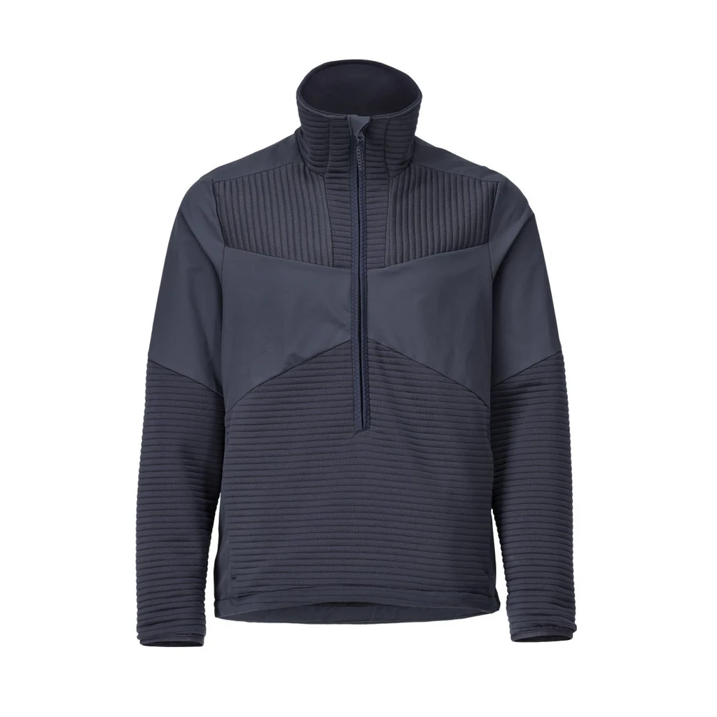 MASCOT® | Fleecepullover mit kurzem Reißverschluss und Futter CUSTOMIZED | 2XL | Schwarzblau
