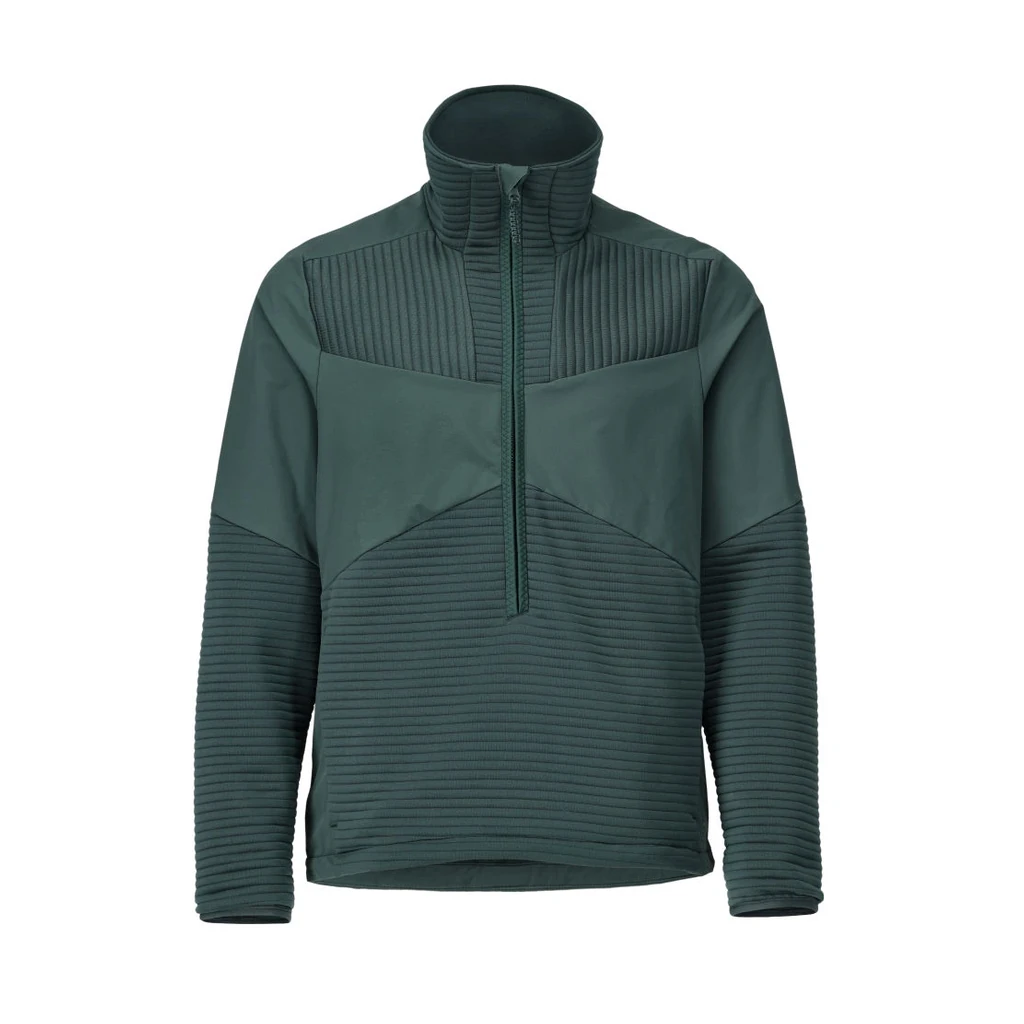 MASCOT® | Fleecepullover mit kurzem Reißverschluss und Futter CUSTOMIZED | 2XL | Waldgrün
