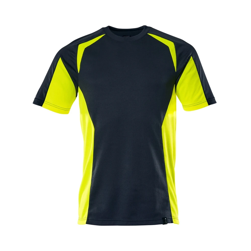 MASCOT® | T-Shirt ACCELERATE SAFE | L | Schwarzblau/Hi-vis Gelb