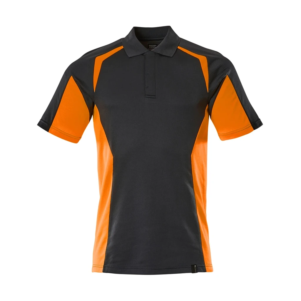 MASCOT® | Polo-Shirt ACCELERATE SAFE | 5XL | Schwarzblau/Hi-vis Orange